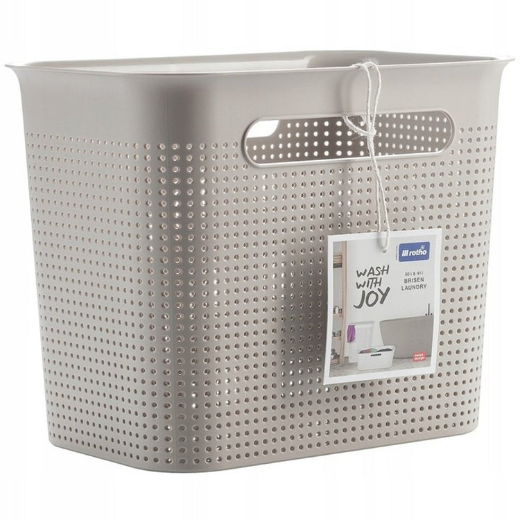 Panier de rangement Rotho brisen 26,2x18x21,1 cm 7l cappuccino