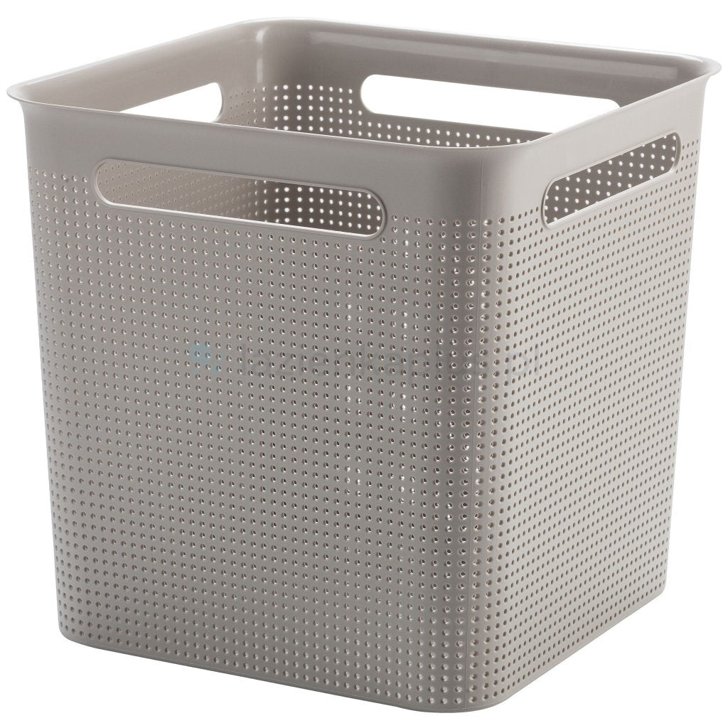 Panier de rangement Rotho brisen 29,1x29,1x28,1 cm 18l cappuccino