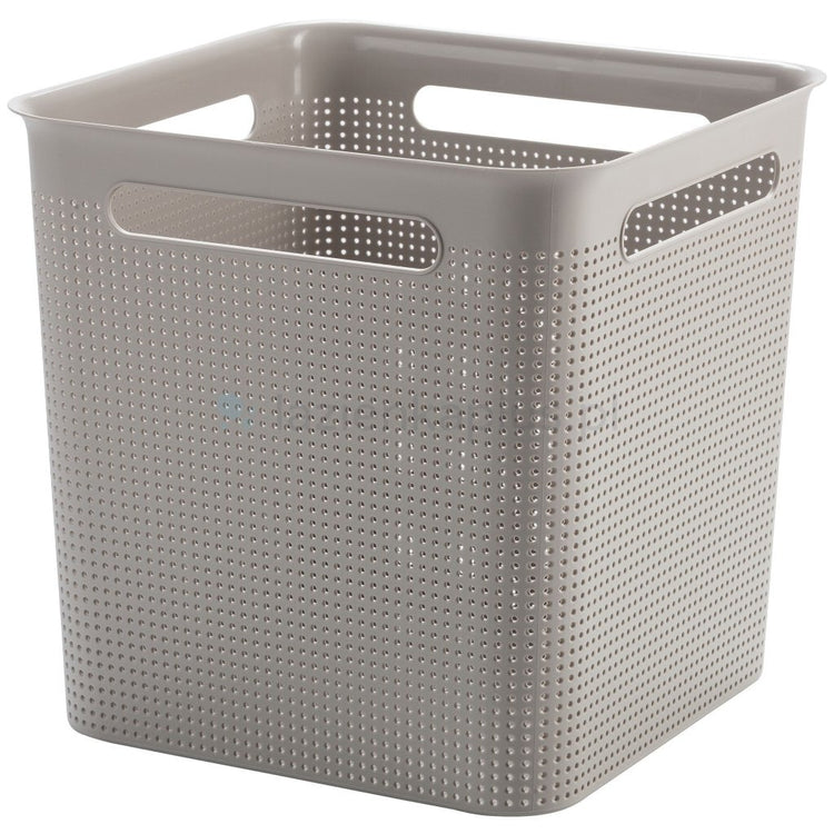 Panier de rangement Rotho brisen 29,1x29,1x28,1 cm 18l cappuccino