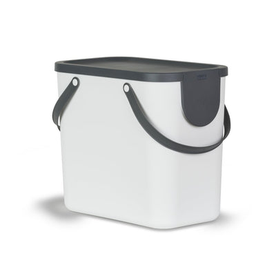 Rotho Rotho Albula Séparation des déchets Spread Bin 25L Mistletoe blanc