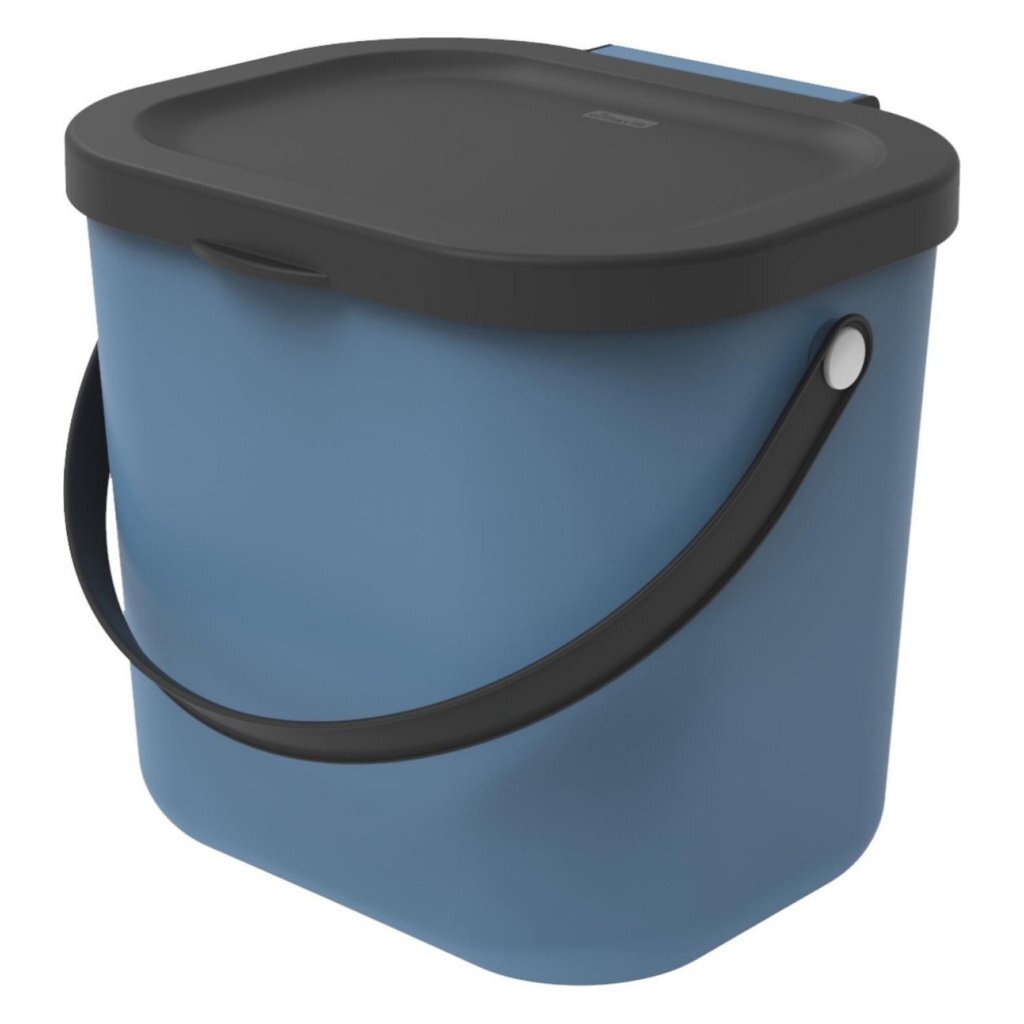 Rotho albula poubelle bio 23,5x20x20,8 cm 6l bleu