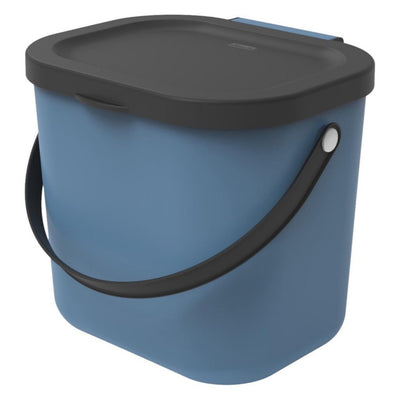 Rotho albula poubelle bio 23,5x20x20,8 cm 6l bleu