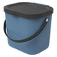 Rotho albula poubelle bio 23,5x20x20,8 cm 6l bleu
