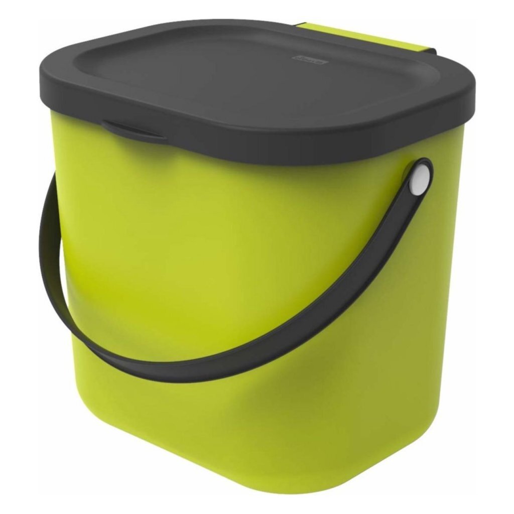 Rotho albula poubelle bio 23,5x20x20,8 cm 6l vert lime