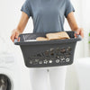 Panier à linge fleurs Rotho 25l anthracite