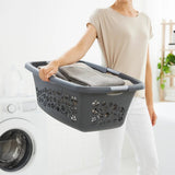 Panier à linge fleurs Rotho 50l anthracite - afbeelding 2