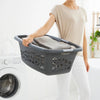 Panier à linge fleurs Rotho 50l anthracite