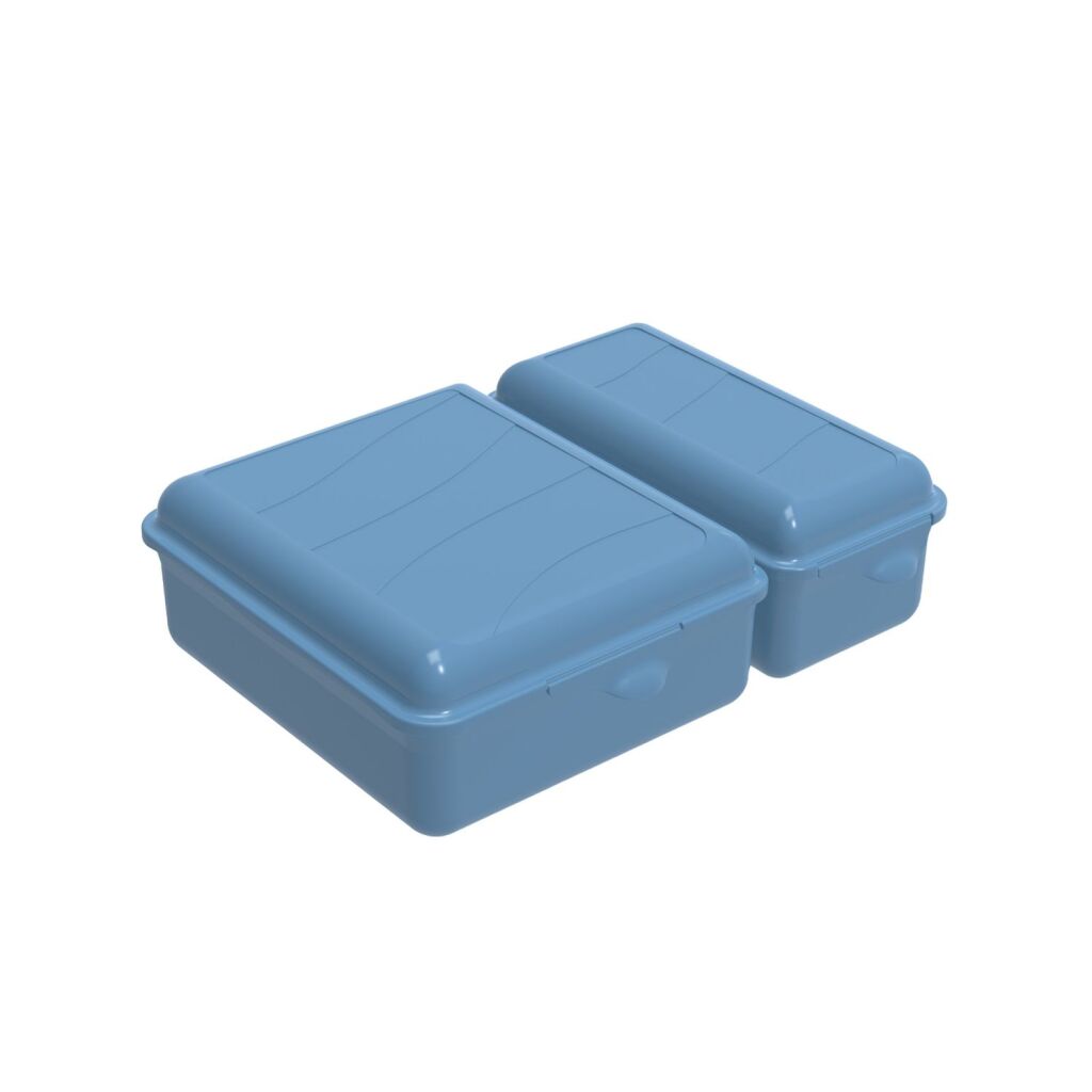Rotho Rotho Twin Lunchbox 1.05 + 0,55L Horizon Bleu
