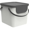Rotho séparateur de déchets albula 38,8x35,5x33,9 cm 40l blanc