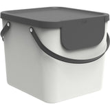 Rotho séparateur de déchets albula 38,8x35,5x33,9 cm 40l blanc - afbeelding 1