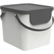 Rotho séparateur de déchets albula 38,8x35,5x33,9 cm 40l blanc