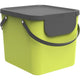 Rotho séparateur de déchets albula 38,8x35,5x33,9 cm 40l vert lime