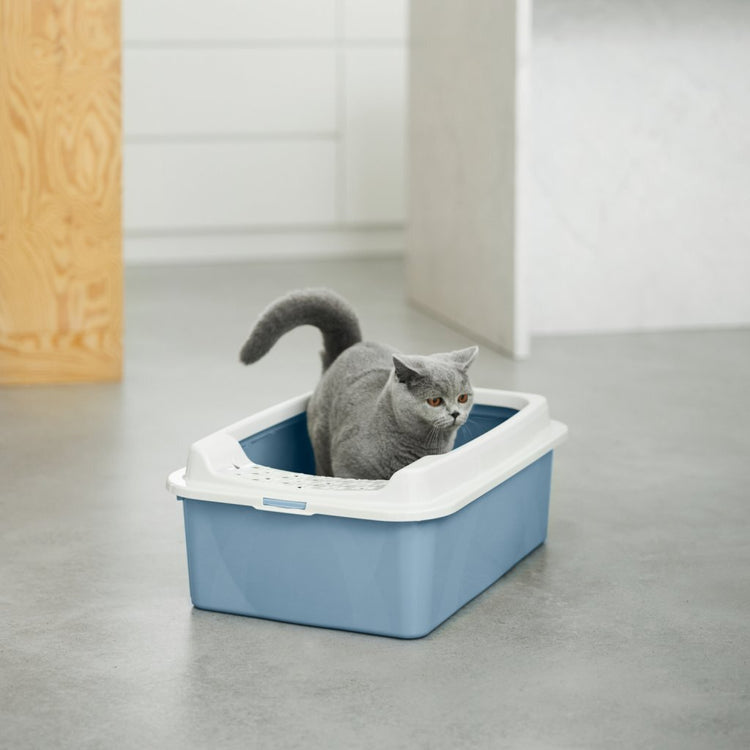 Rotho Rotho Bonnie Kattenbak avec Boving Hang M Blue Sand