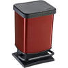 Rotho rotho paso pédale bac 20l rouge métallique