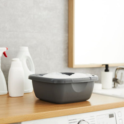 Rotho bol à vaisselle quotidien 34x34x13 cm 8l anthracite