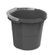 Seau journalier Rotho avec balance 10l anthracite