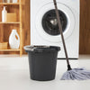 Seau journalier Rotho avec balance 10l anthracite