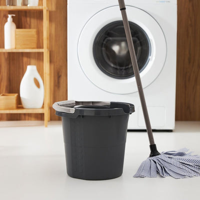 Seau journalier Rotho avec balance 10l anthracite