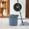Seau journalier Rotho avec balance 10l bleu horizon
