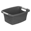 Panier à linge fleurs Rotho 12l anthracite