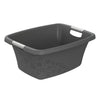 Panier à linge fleurs Rotho 25l anthracite