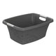 Panier à linge fleurs Rotho 25l anthracite