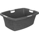 Panier à linge fleurs Rotho 50l anthracite