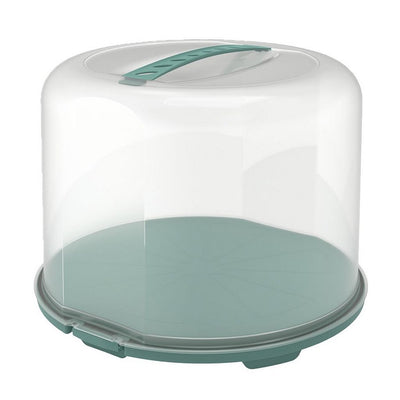 Rotho Rotho Fresho Cake Box XL 35.5x34.5x26 cm Green transparent transparent