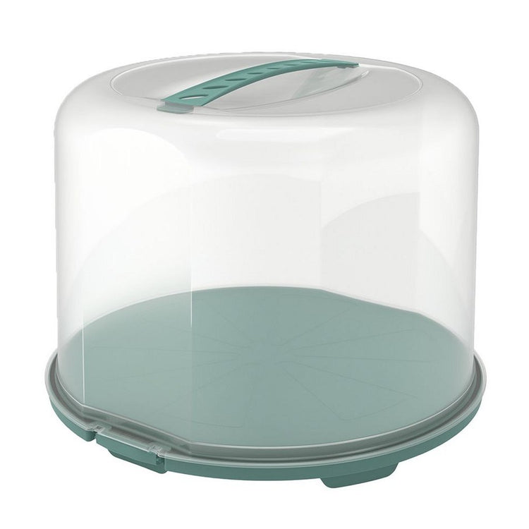 Rotho Rotho Fresho Cake Box XL 35.5x34.5x26 cm Green transparent transparent