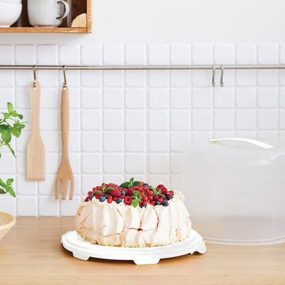 Rotho Rotho Fresho Cake Box XL 35.5x34.5x26 cm blanc transparent