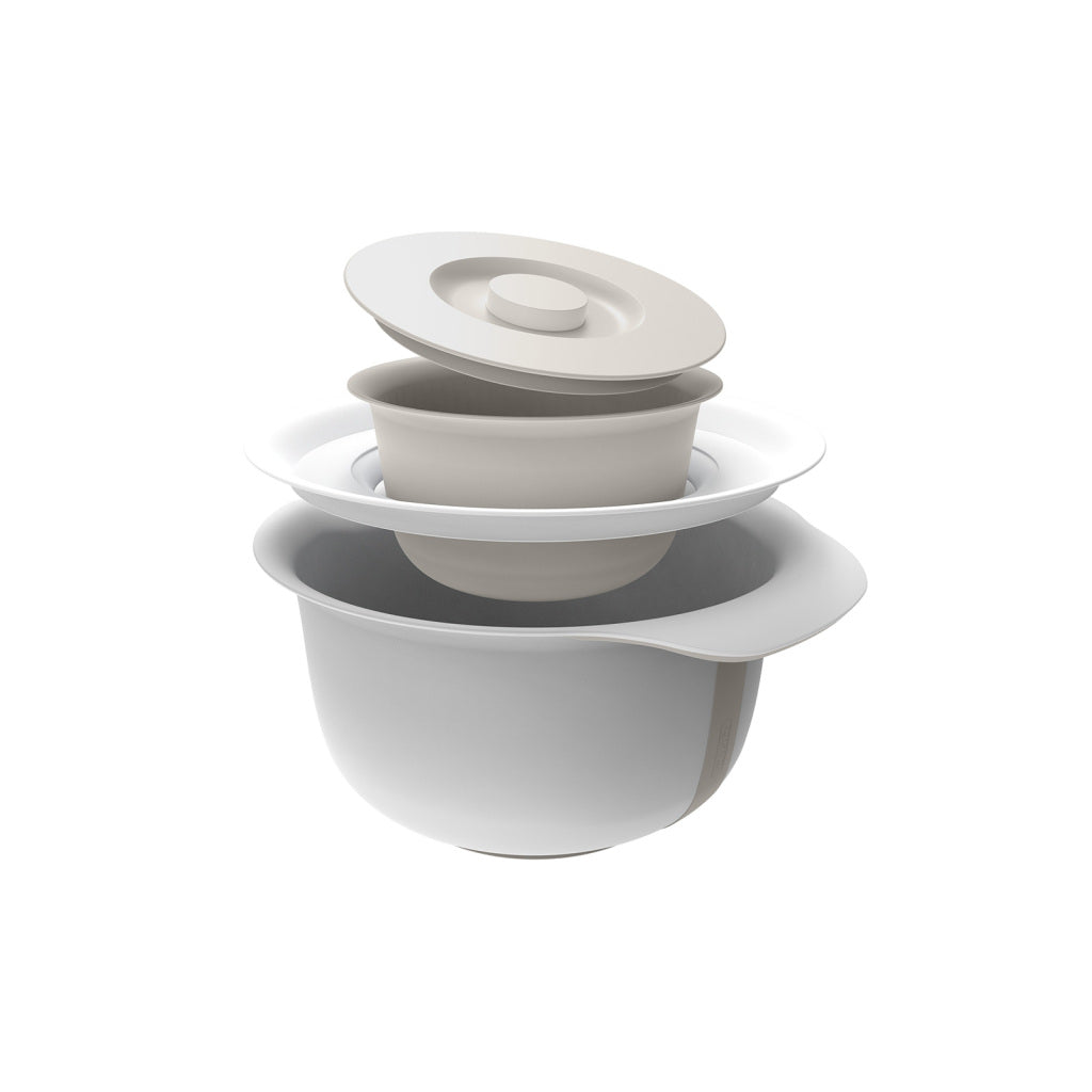 Rotho Rotho Bol de montage frais avec couvercle éclaboussant 4L Grey