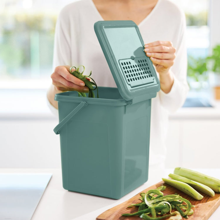 Rotho Rotho Bio Waste Bin + Filtre de carbone actif 8l Green Fogletoe