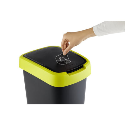 Rotho Rotho Twist Waste Bin 10L Anthracite de lime