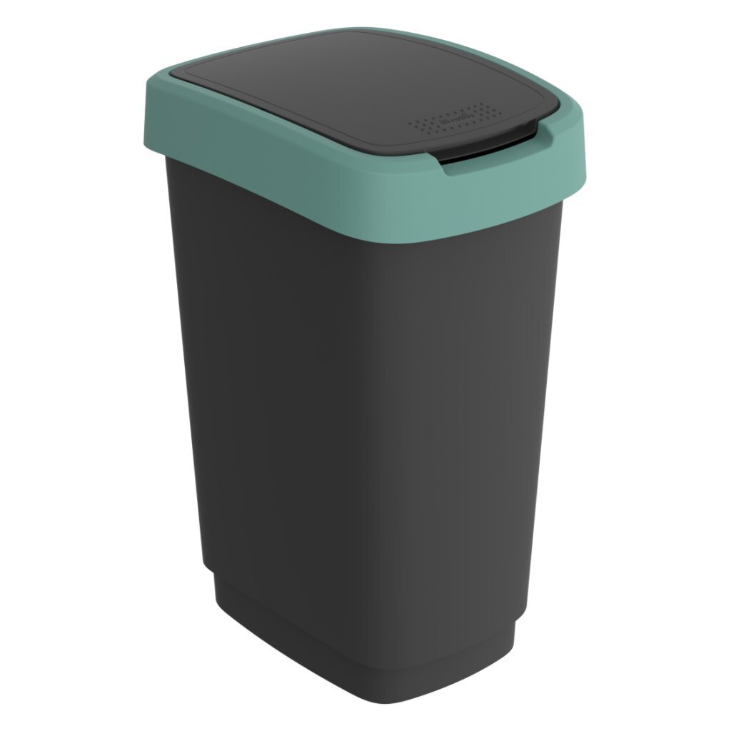 Rotho Rotho Twist Waste Bin 25L Misthracite vert
