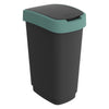 Rotho Rotho Twist Waste Bin 50L Misthracite vert