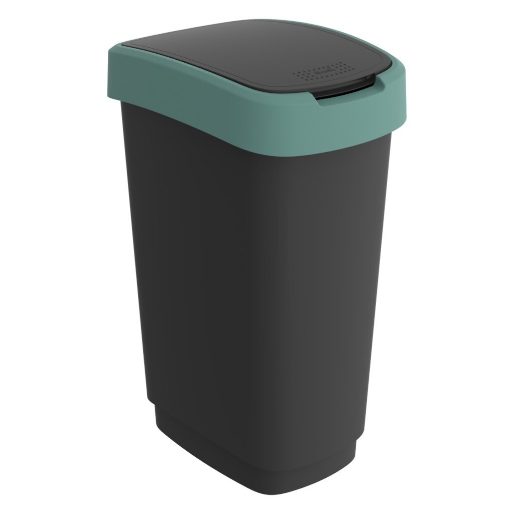 Rotho Rotho Twist Waste Bin 50L Misthracite vert