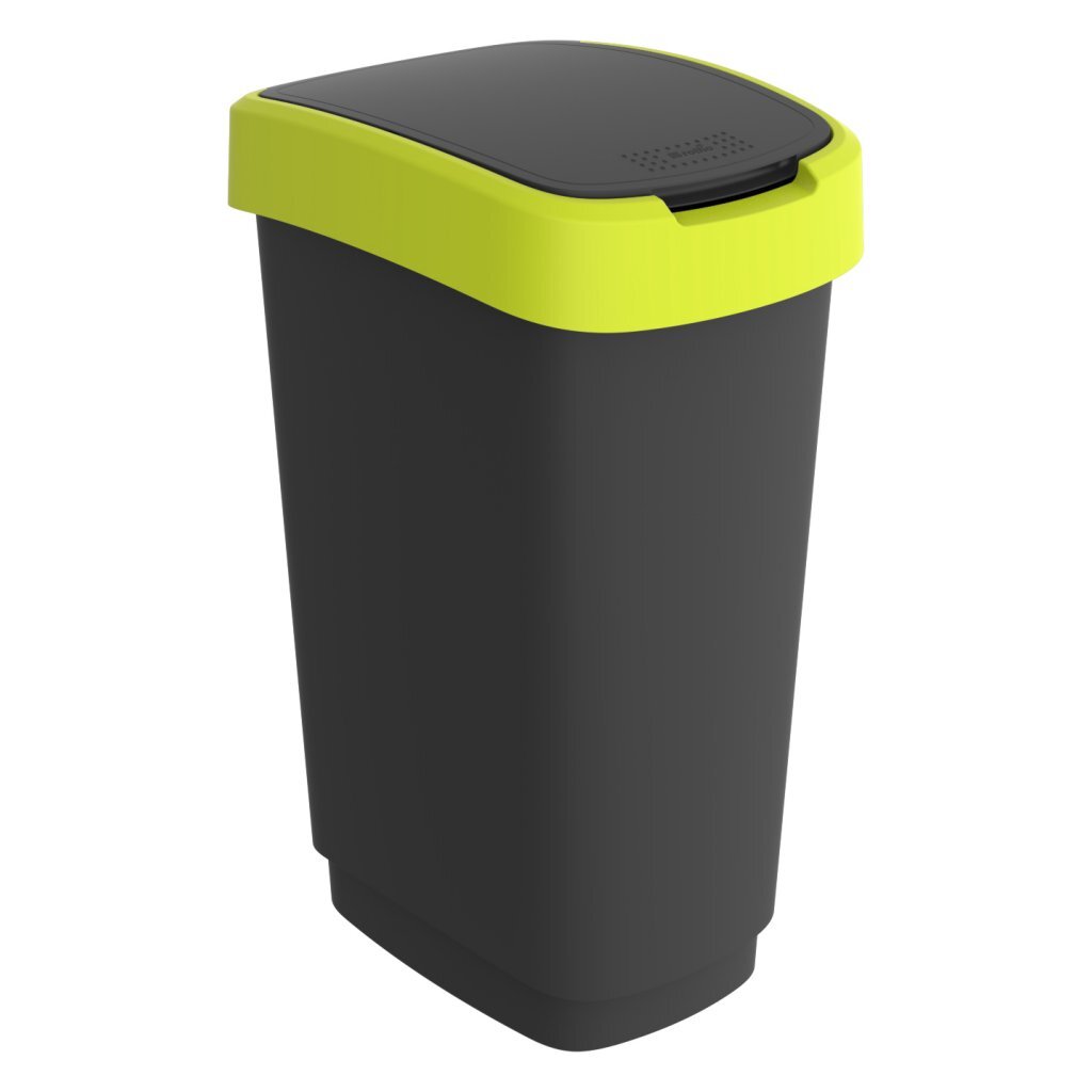 Rotho Rotho Twist Waste Bin 50L Anthracite de citron vert