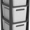 Commode design Rotho Brisen 3x16l blanc
