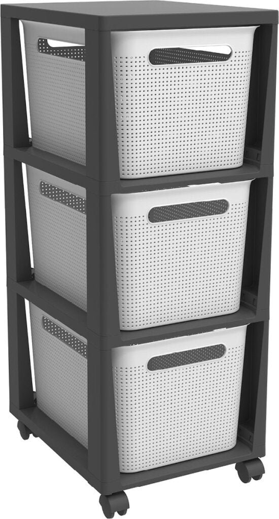 Commode design Rotho Brisen 3x16l blanc