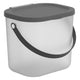 Rotho albula boîte de lessive 6l anthracite transparent