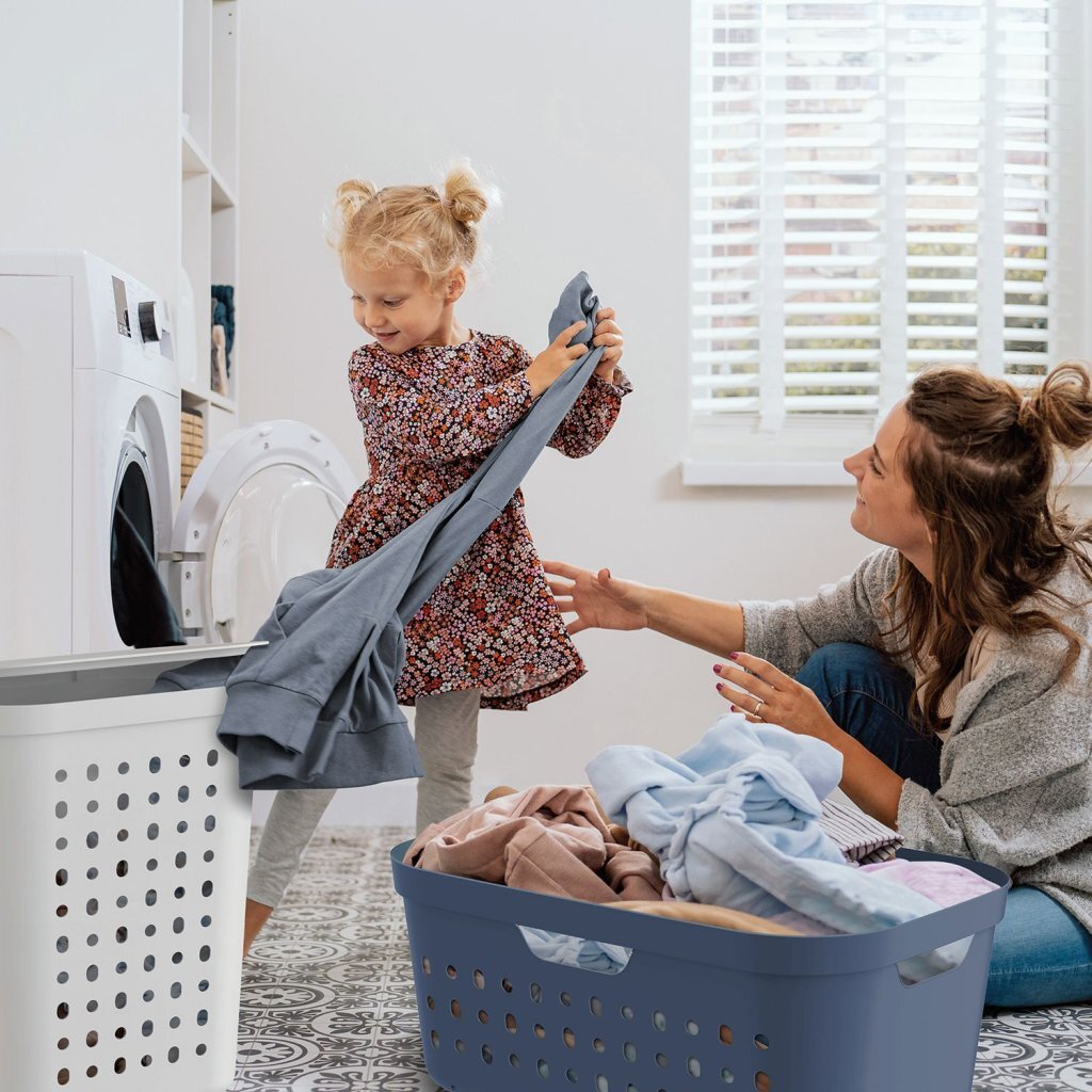 Rotho Rotho Jona Laundry Basket 39L Horizon Blue