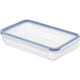 Récipient pour produits frais 1 l plat clic lock bleu | 2 pièces