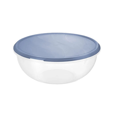 Rotho rondo boîte de rangement pour réfrigérateur ronde 6l bleu horizon transparent