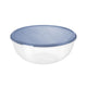 Rotho rondo boîte de rangement pour réfrigérateur ronde 6l bleu horizon transparent