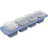 Rotho mini boîtes de congélation 4x0,05l bleu horizon transparent