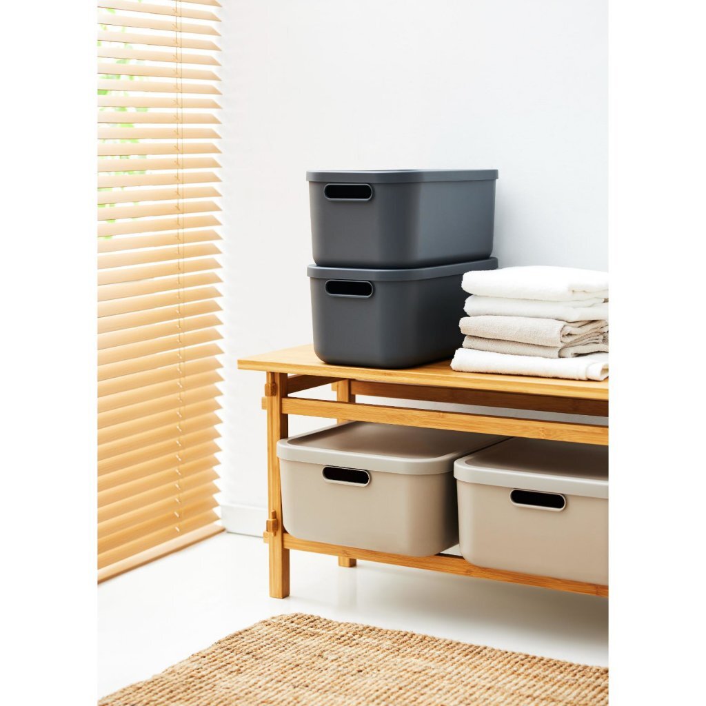 Rotho Decoration Storagebox Albula Light 20 L Anthracite