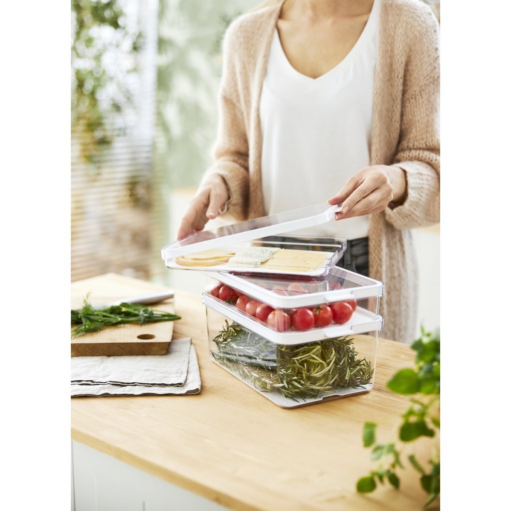 Rotho Rotho Cauma Set Fridge Organizer 1.2L + 2.15L Transparent