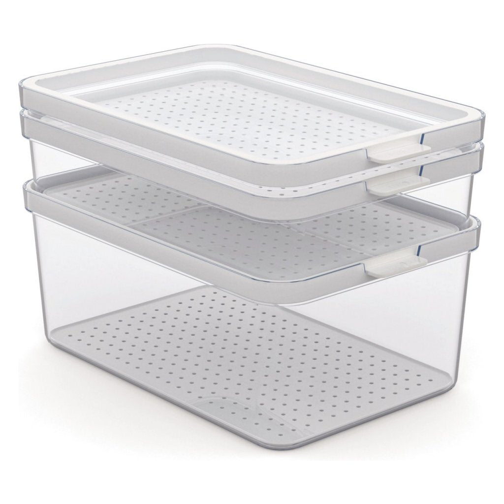 Rotho Rotho Cauma Set Fridge Organizer 1.3L + 2,6L + 4,65L Transparent