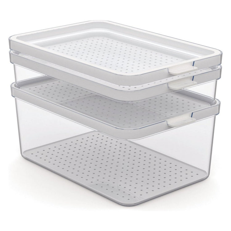 Rotho Rotho Cauma Set Fridge Organizer 1.3L + 2,6L + 4,65L Transparent