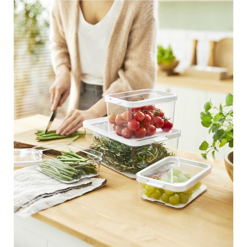 Rotho Rotho Cauma Set Fridge Organizer 1.3L + 2,6L + 4,65L Transparent